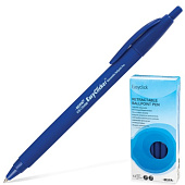 Ручка шариковая автоматическая BEIFA (Бэйфа), трехгранная, узел 0,7 мм, линия 0,5 мм, синяя, KB139400JC